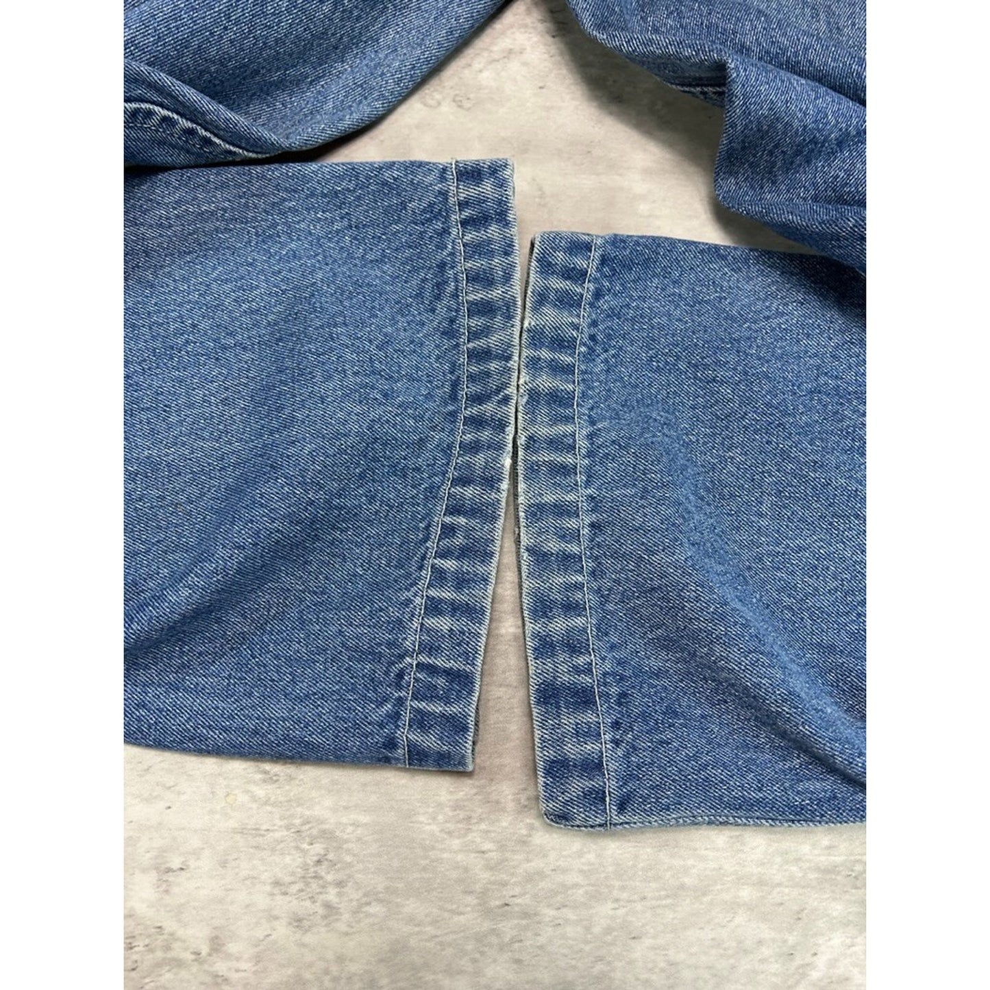 Vintage Y2K Bugle Boys Baggy Fit Medium Wash Denim Carpenter Pants Size 32 Blue
