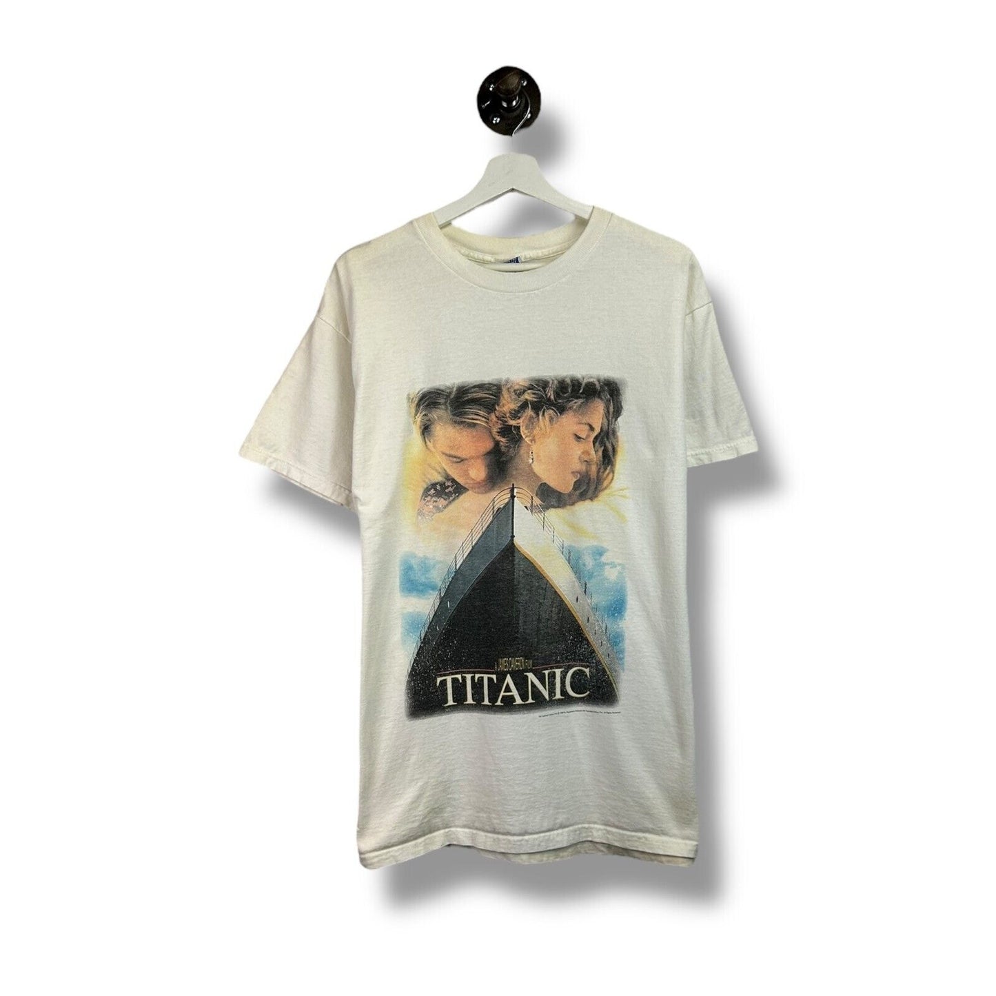 Vintage 1998 Titanic Movie Poster Promo Graphic T-Shirt Size Large