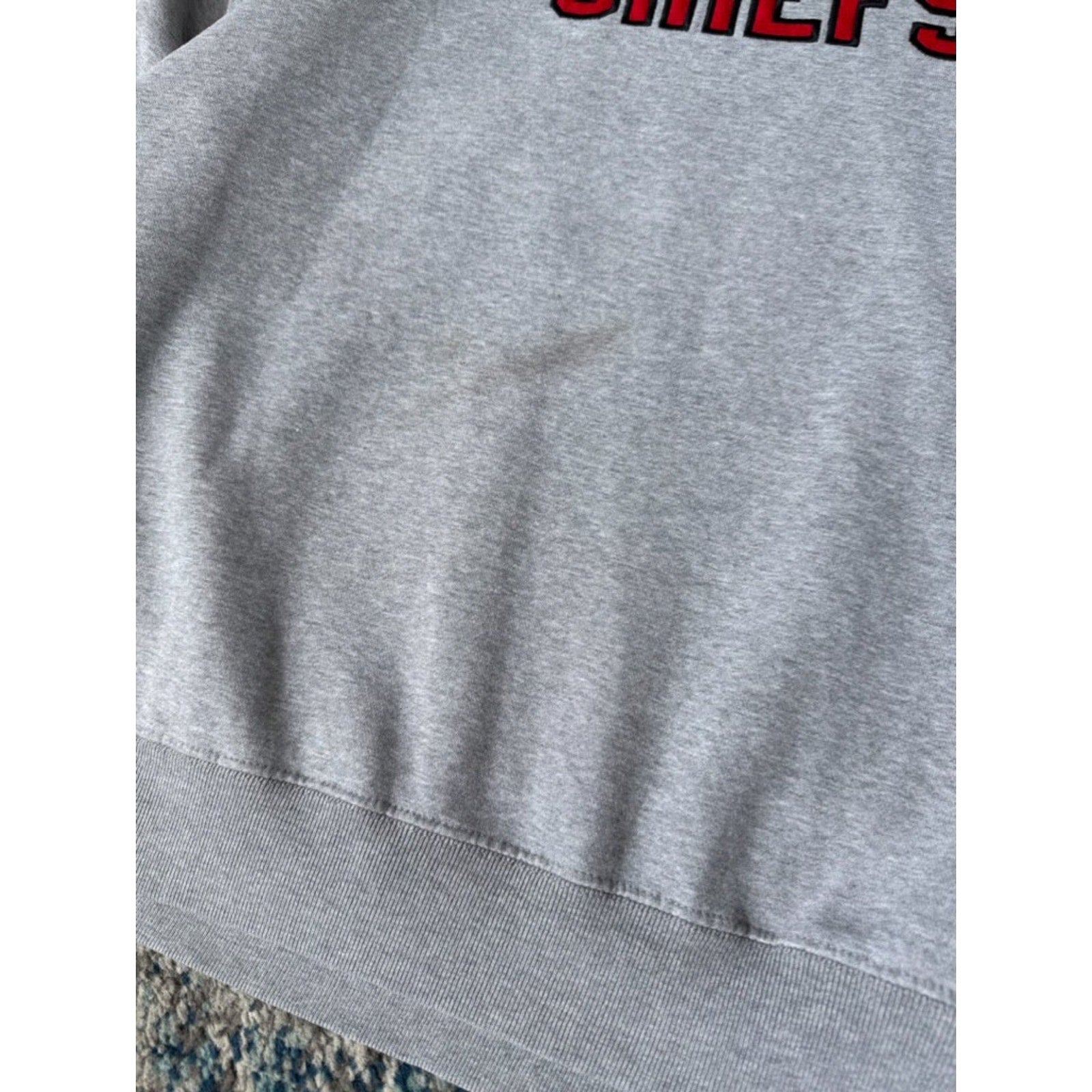 Vintage Kansas City Chiefs NFL Nike Mini Middle Swoosh Sweatshirt Size XL