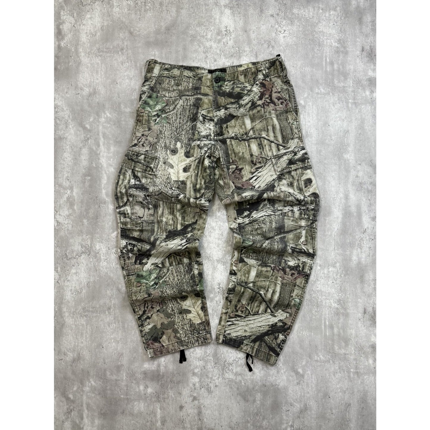 Vintage Mossy Oak Breakup Teee Camo Hunting Cargo Pants Size Medium