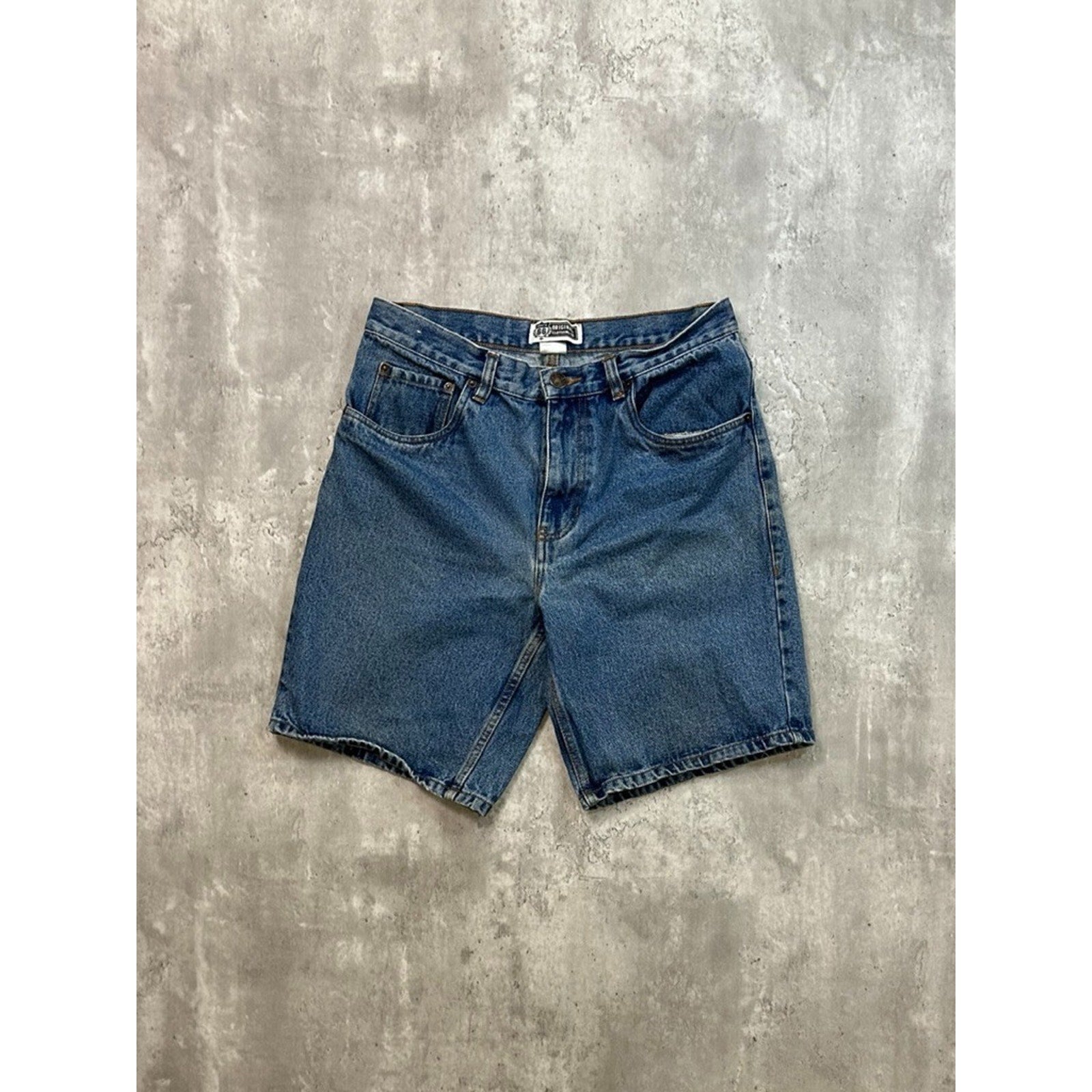 Vintage Route 66 Medium Wash Denim Shorts Size 31