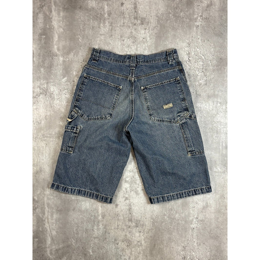 Vintage Levis Strauss Medium Wash Denim Workwear Carpenter Shorts Size 30 Blue