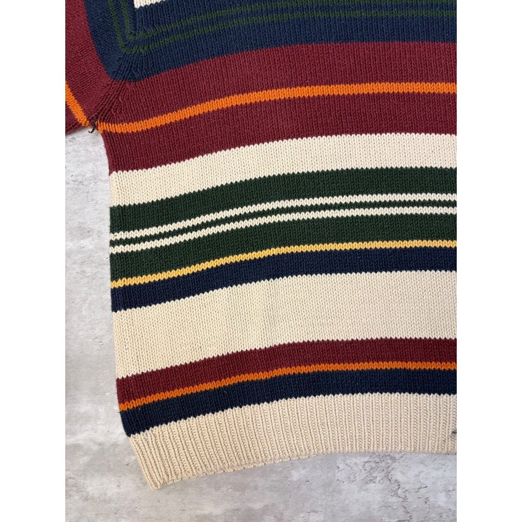 Vintage Dockers Multicolour Stripe Pullover Knit Sweater Size XL