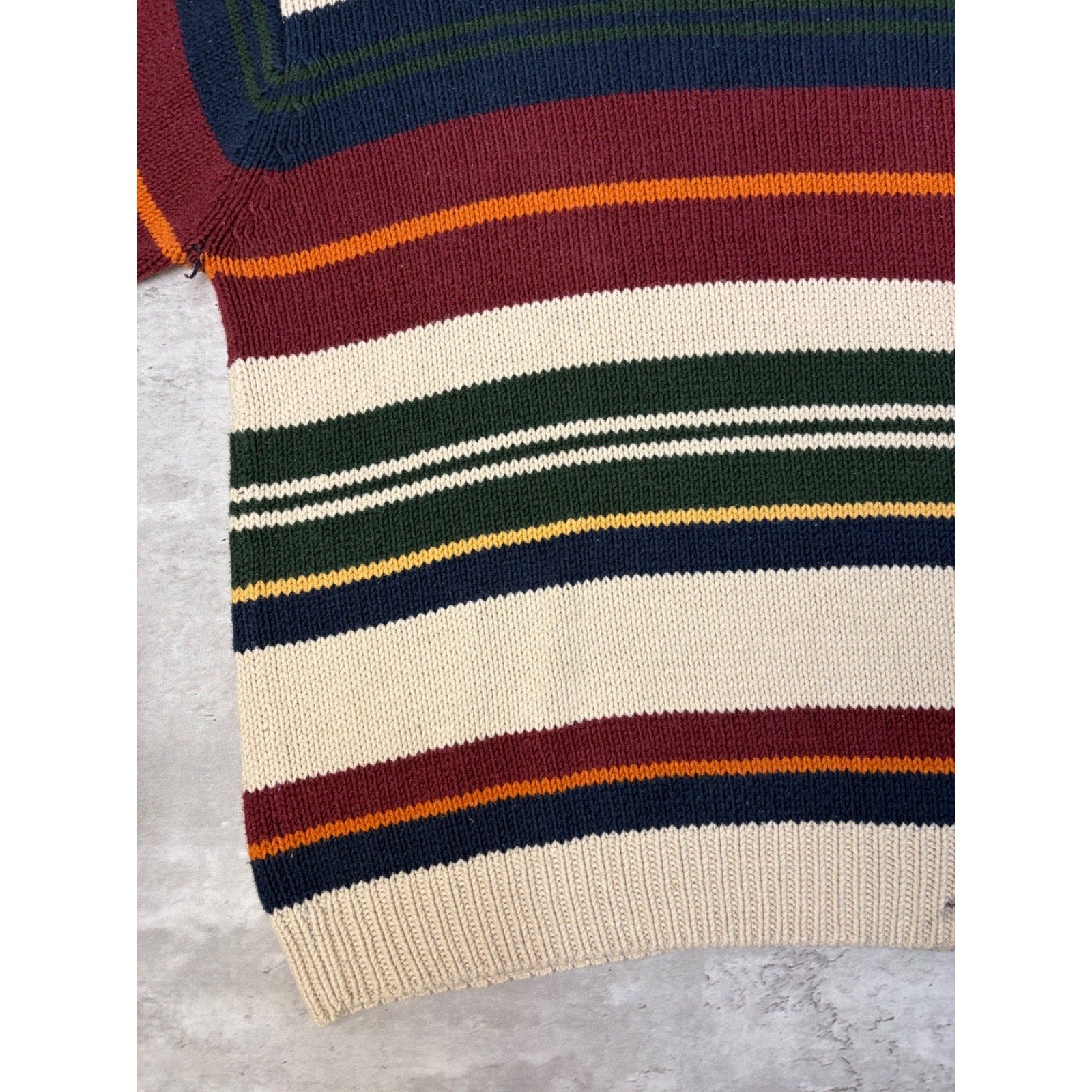 Vintage Dockers Multicolour Stripe Pullover Knit Sweater Size XL