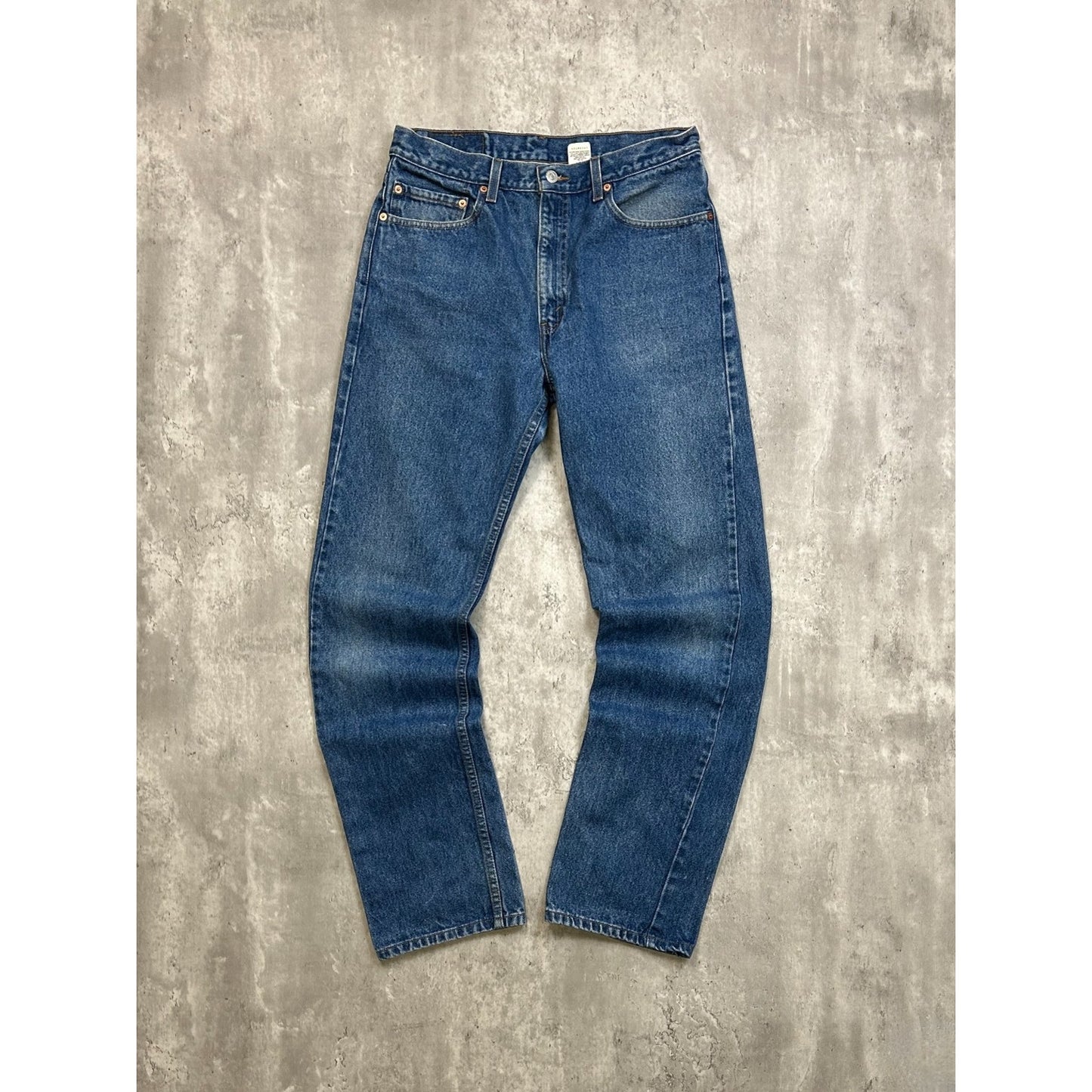 Vintage 90s Levis 550 Red Tab Straight Fit Dark Wash Denim Pants Size 33