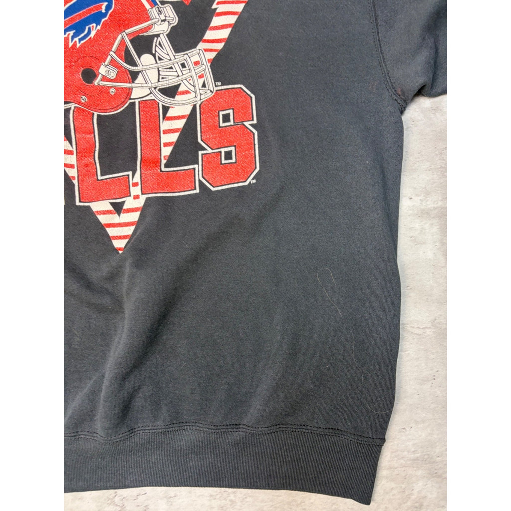 Vintage 90s Buffalo Bills NFL Football Helmet Graphic Sweatshirt Size 2XL