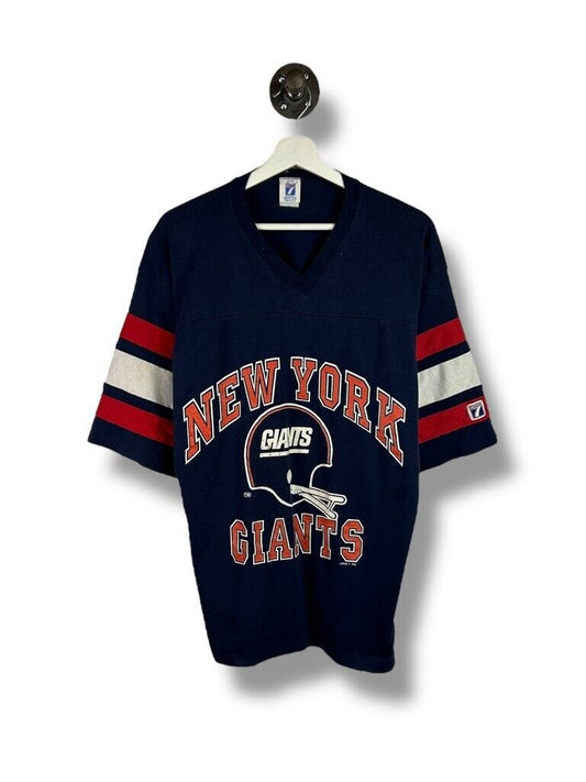 Vintage 80s/90s New York Giants NFL Jersey Style Football T-Shirt Size XL