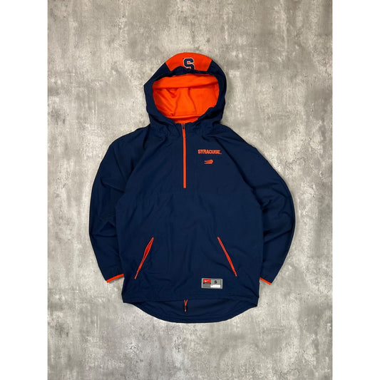 Syracuse Orangemen NCAA Nike Lacrosse 1/4 Zip Hooded Jacket Size Small
