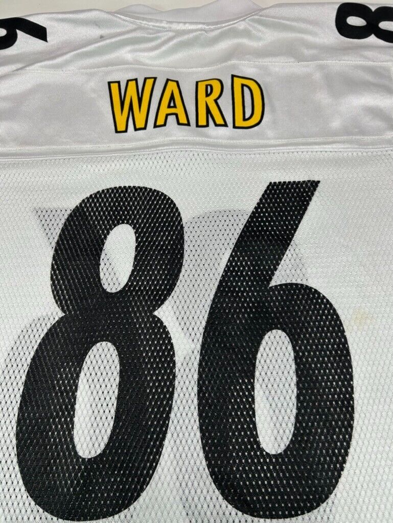 Vintage Hines Ward #86 Pittsburg Steelers NFL Reebok Football Jersey Size Large