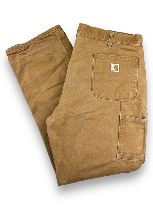 Vintage Carhartt Canvas Workwear Insulated Double Knee Carpenter Pants Size 40W