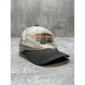 Vintage 90s Camp Fire Island Lodge Embroidered Spellout Snapback Hat OSFA