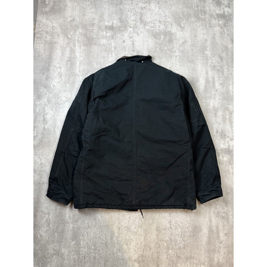 Vintage Carhartt Quilted Lined Canvas Workwear Arctic Jacket Size XLT Black