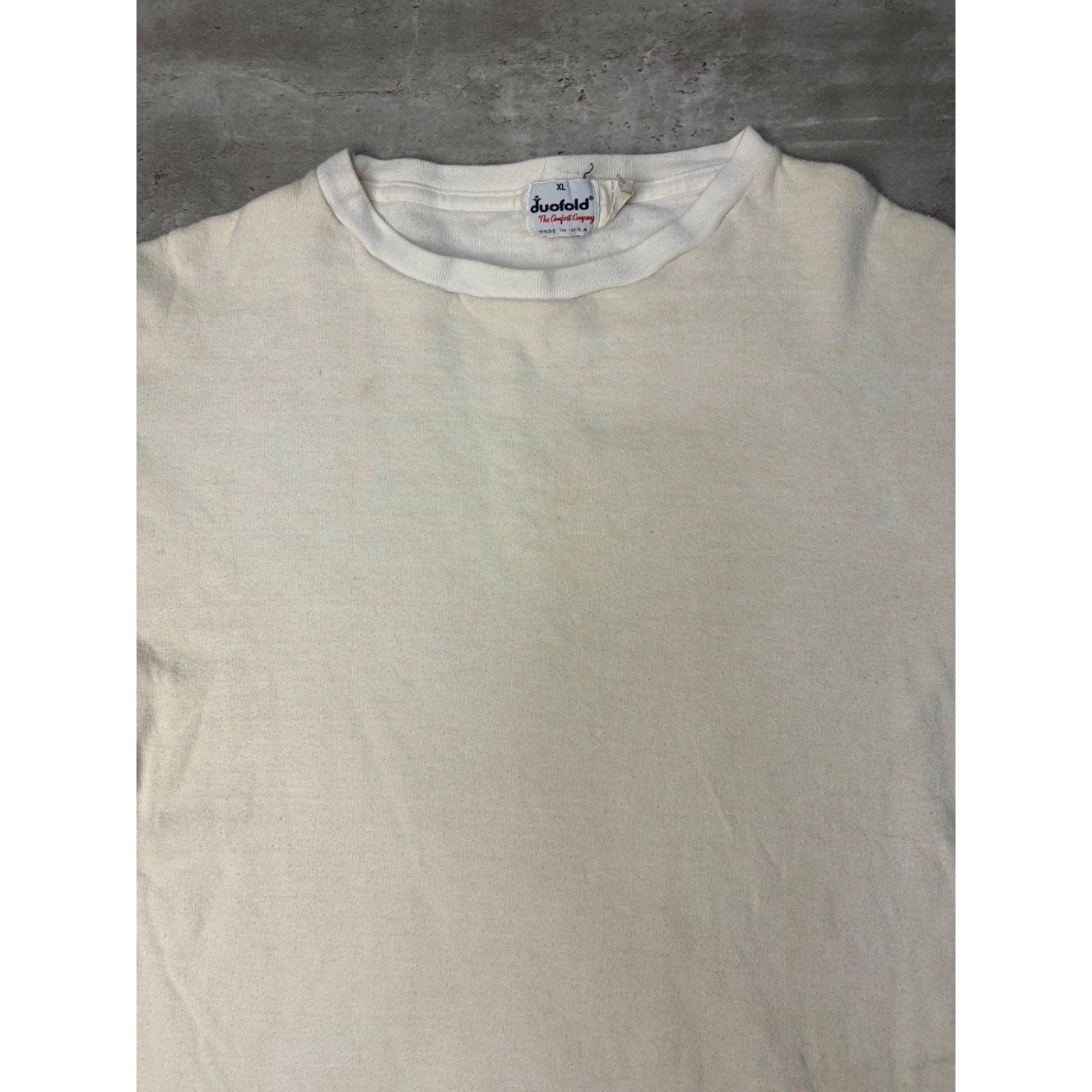 Vintage 80s/90s Duofold Blank Crewneck Lightweight Sweatshirt Size XL