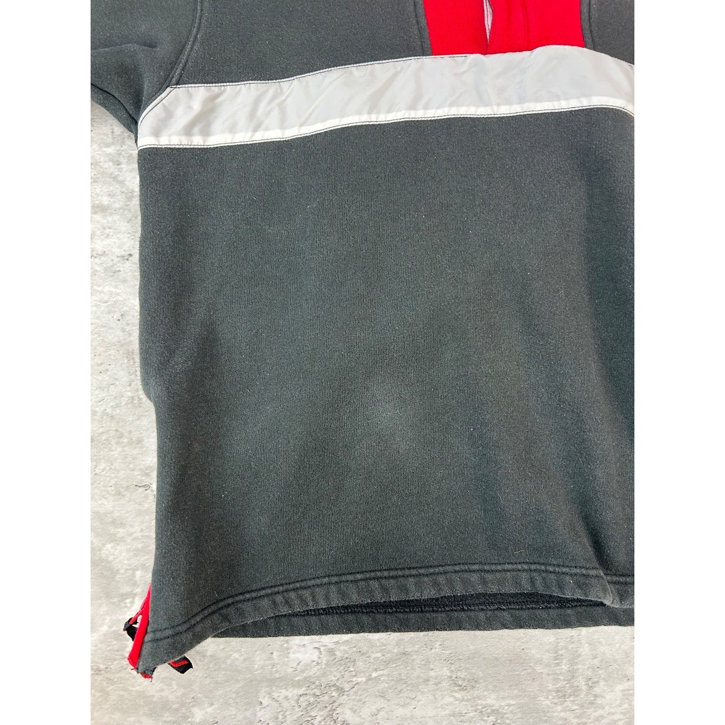 Vintage Y2K Fubu Embroidered 1/4 Button Pullover Sweatshirt Size YOUTH Large