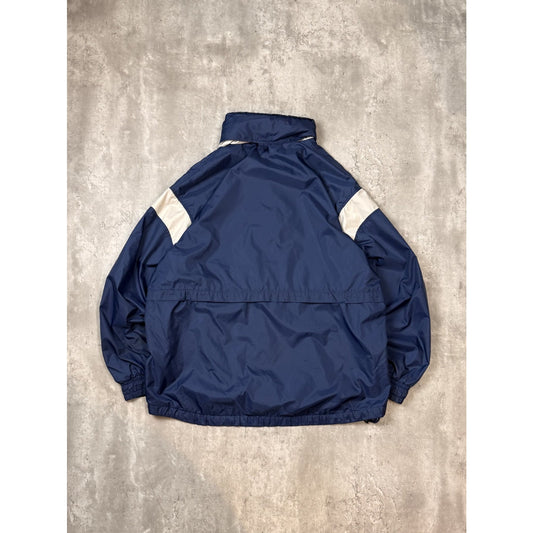 Vintage 90s Nike Embroidered Swoosh Spellout Nylon Windbreaker Jacket Sz Medium