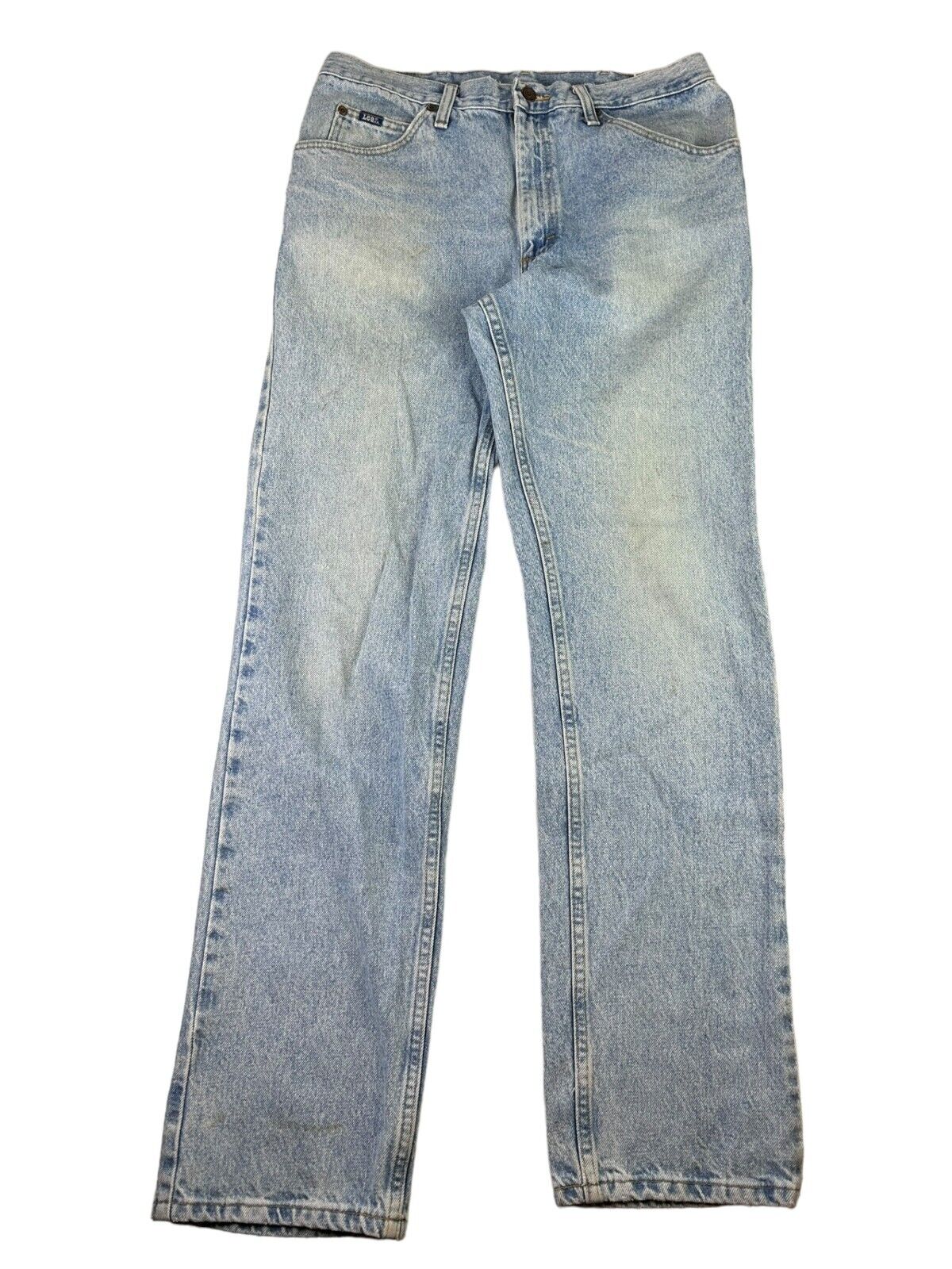 Vintage Lee Relaxed Fit Light Wash Denim Pants Size 30W Blue