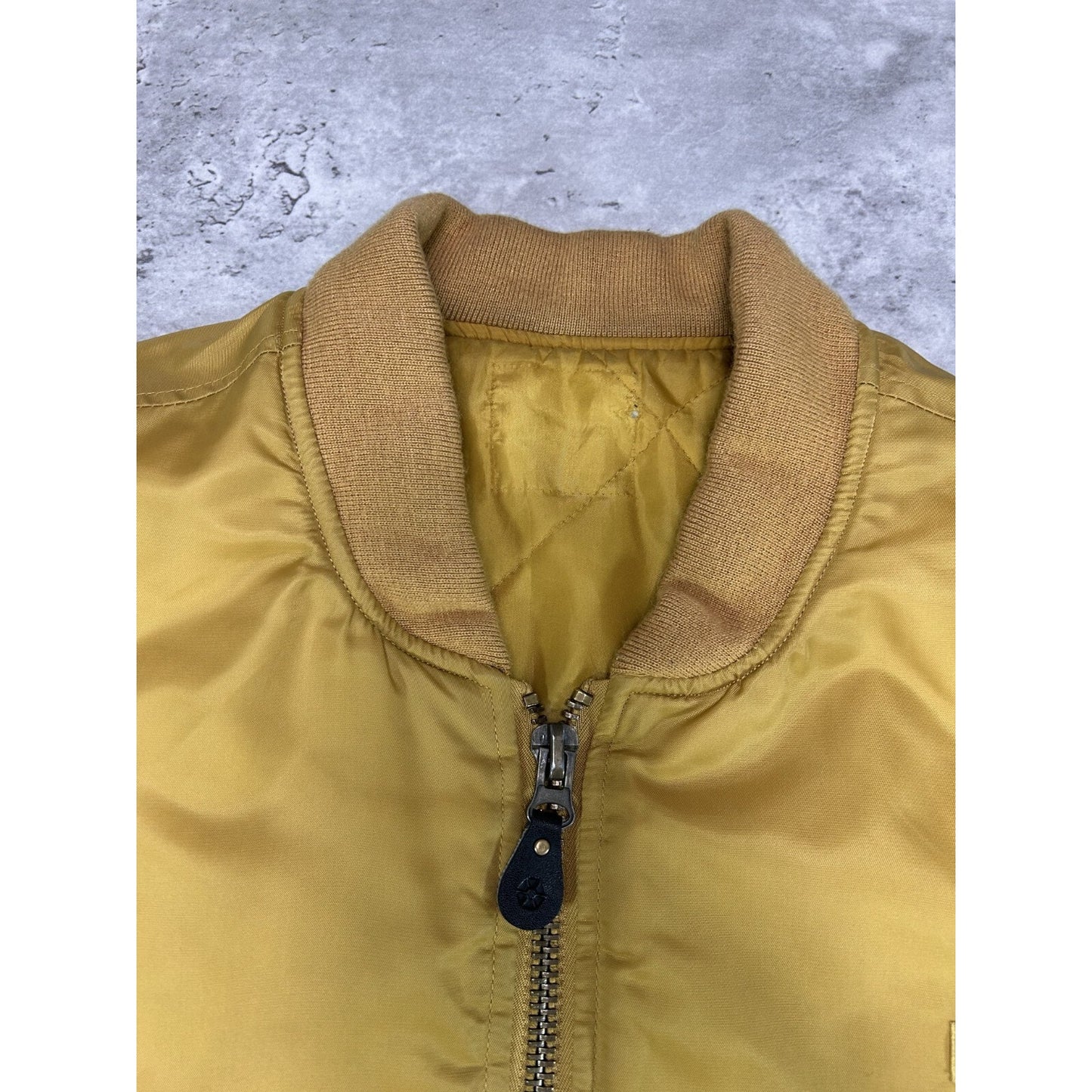 Vintage Y2K Southpole Nylon Full Zip Bomber Jacket Size XL Yellow
