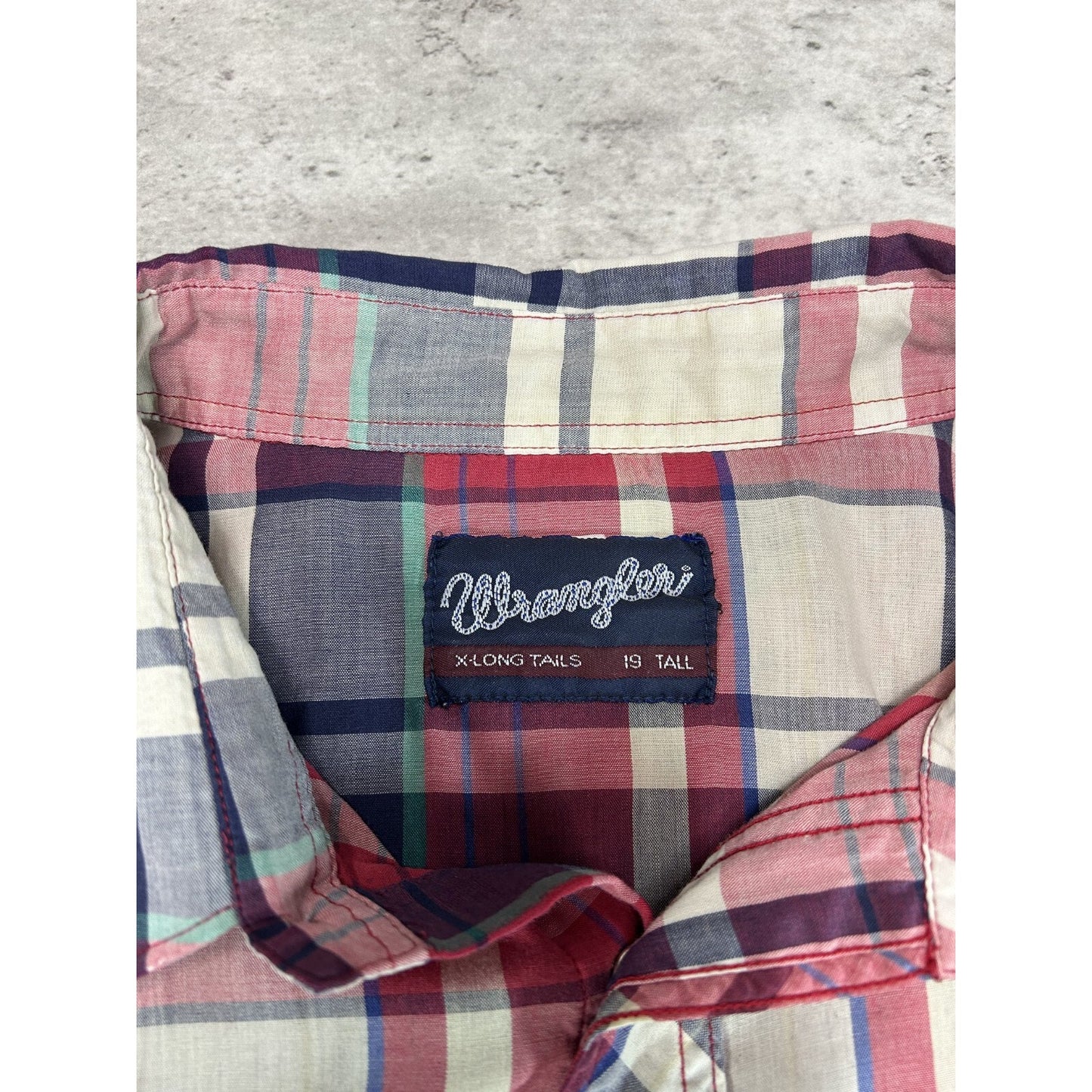 Vintage 90s Wrangler Pearl Snap Plaid Reworked Cropped Button Up Shirt Sz 2XL