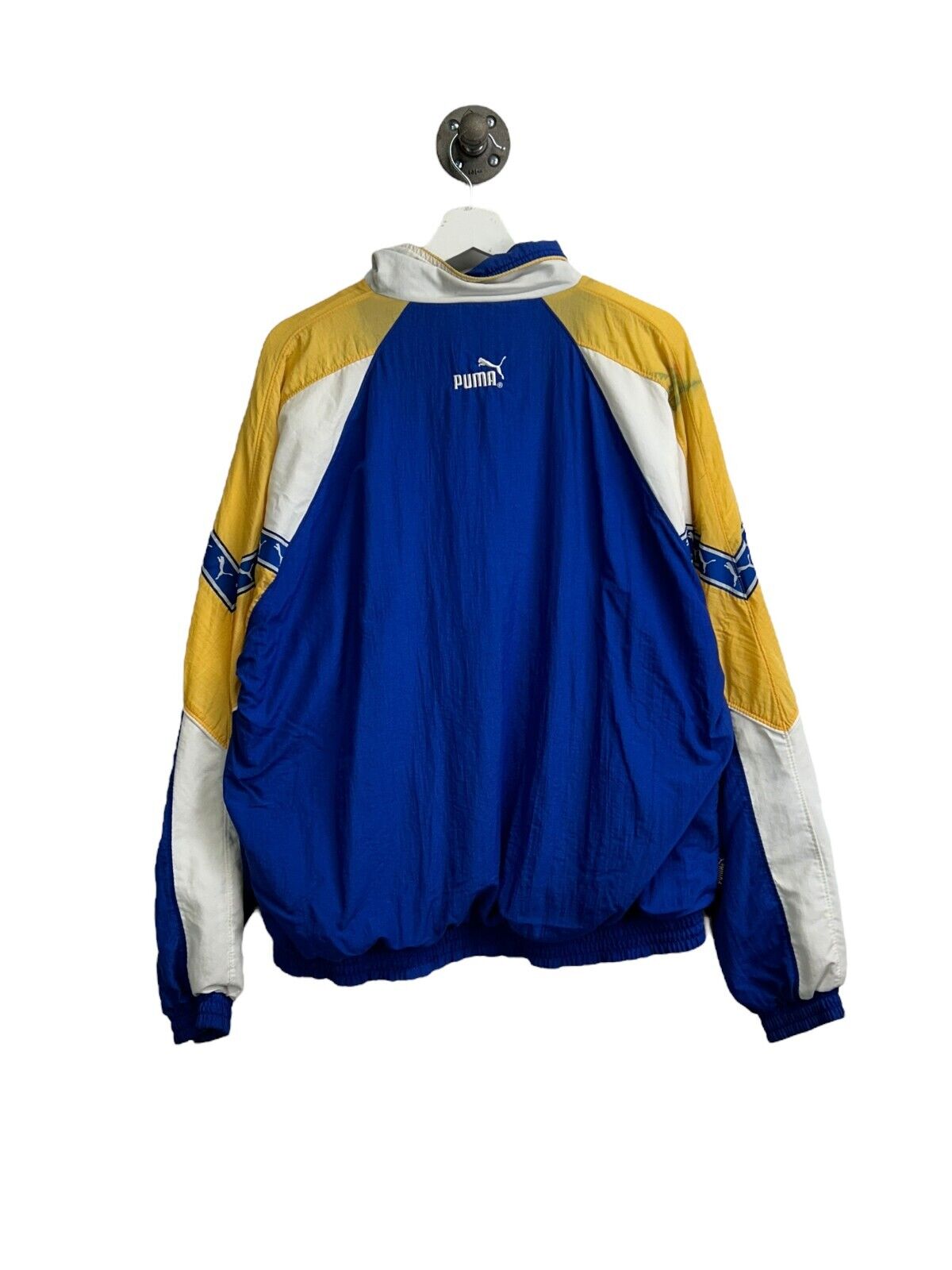 Vintage 90s Puma Dollard Soccer Nylon Windbreaker Jacket Size Large