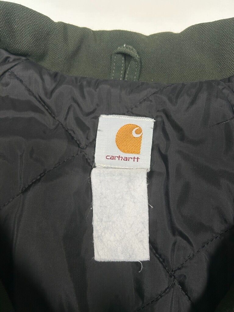 Vintage Carhartt Quilted Lined Canvas Trailmaster Style Jacket Size 2XL Green