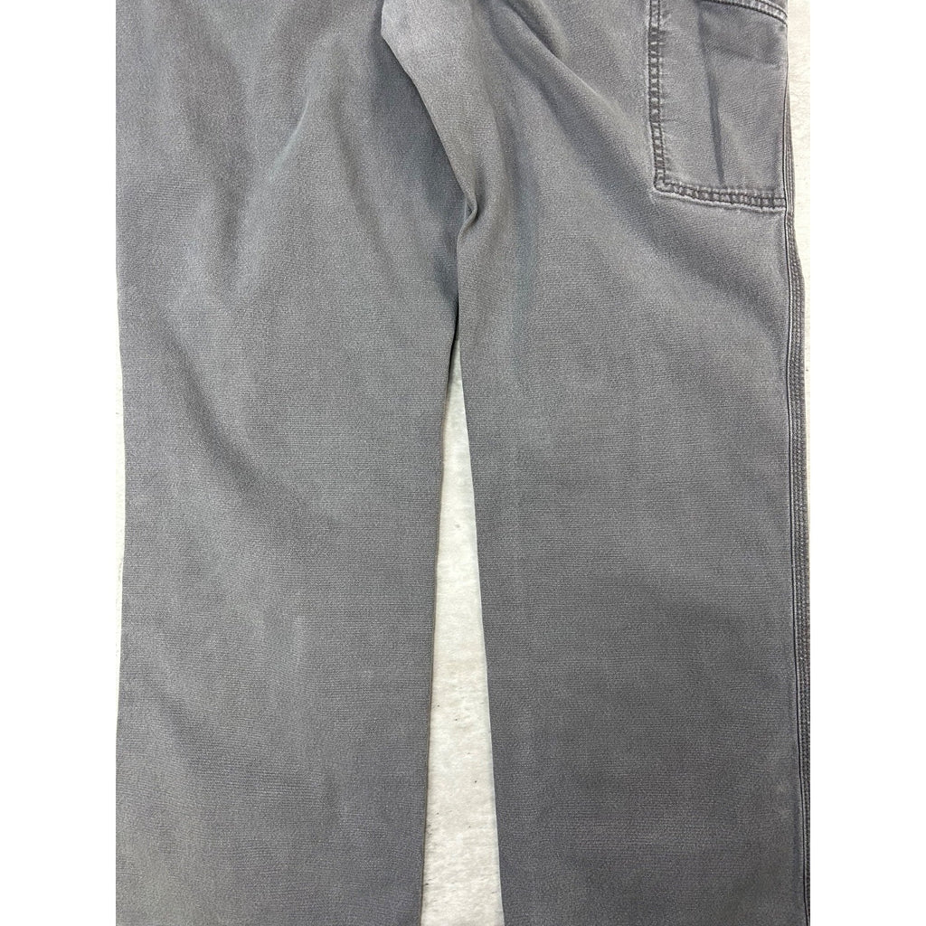 Carhartt Relaxed Fit Canvas Workwear Gray Five Pocket Pants Size 37