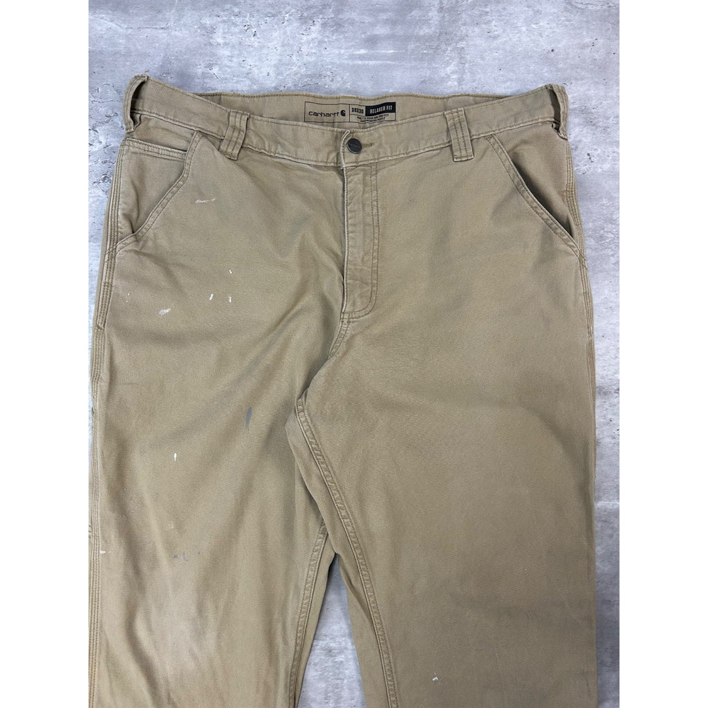 Carhartt Canvas Workwear Five Pocket Pants Size 38 Beige