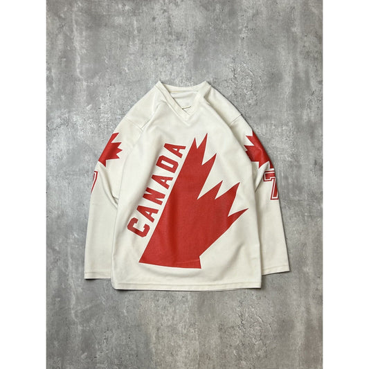 Vintage 1976 #7 Canada Cup Hockey Jersey Size Medium White