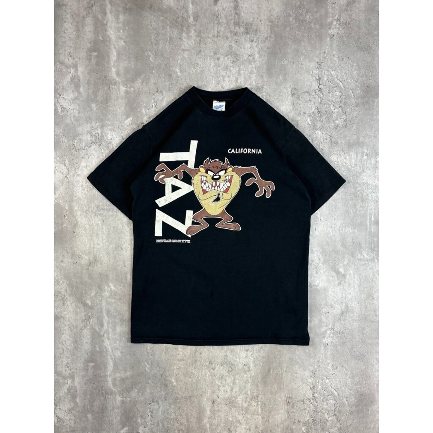 Vintage 1992 Looney Tunes Taz California Looney Tunes Cartoon T-Shirt Size Medium