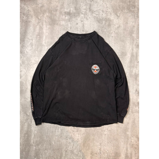 Vintage Harley Davidson Motorcycles Sleeve Spellout Long Sleeve T-Shirt Size XL