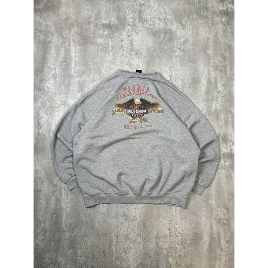 Vintage 90s Harley Davidson Motorcycles Graphic Spellout Sweatshirt Size 2XL