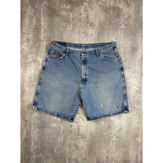 Vintage Wrangler Authentics Light Wash Denim Shorts Size 38 Blue