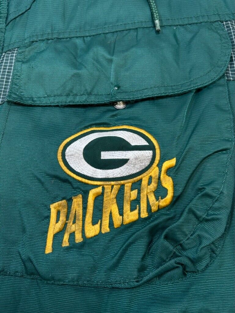 Vtg 90s Green bay Packers Insulated Logo Athletic NFL Pro Line Jacket Size Large