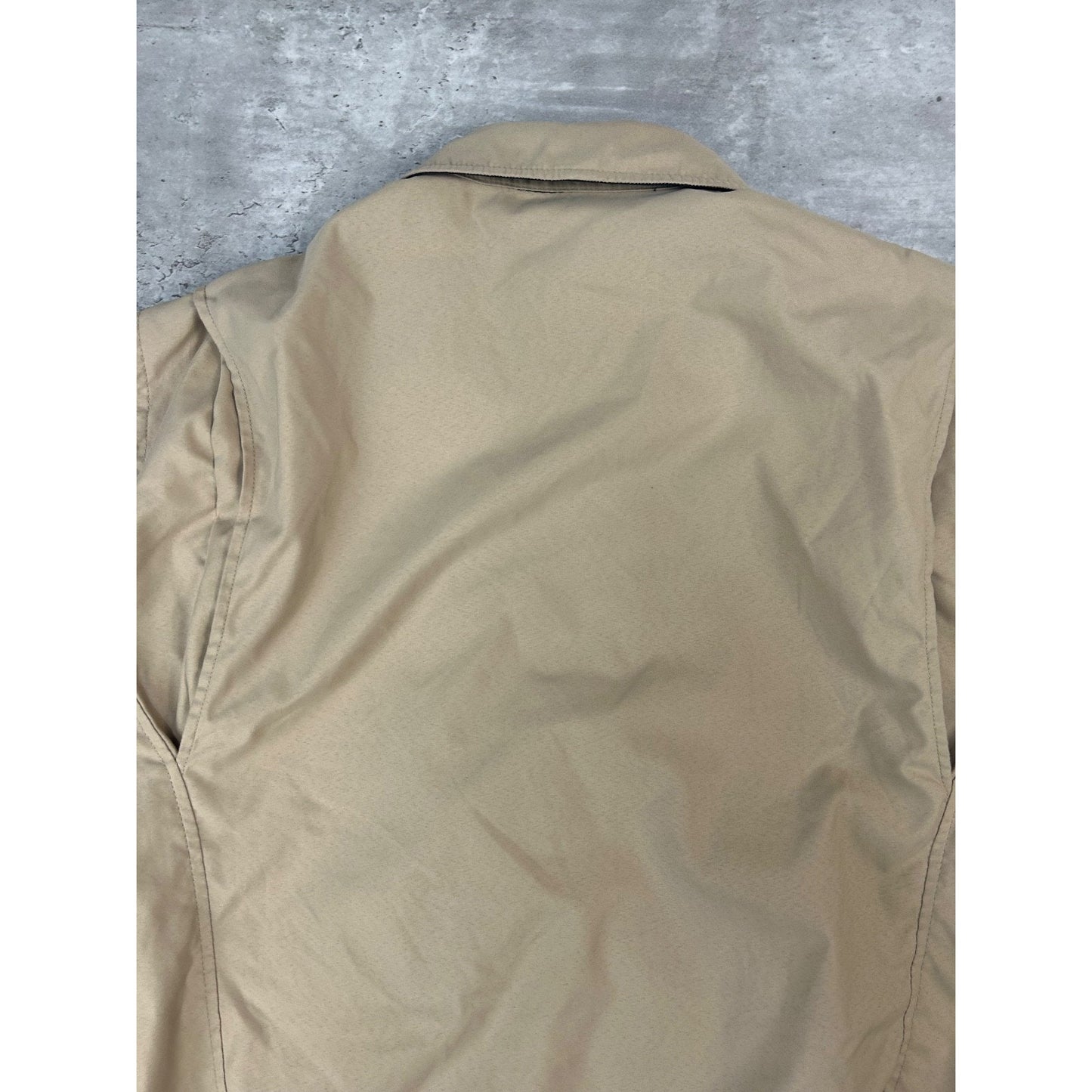 Vintage Polo Ralph Lauren Embroidered Pony Harrington Jacket Size Medium Beige