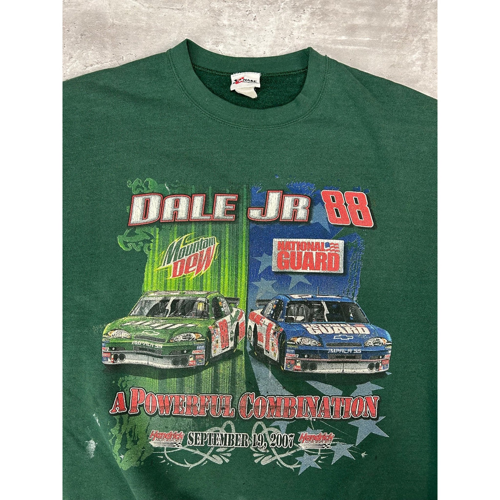 Vintage Dale Earnhardt Jr. #88 Nascar Racing Graphic Sweatshirt Size XL