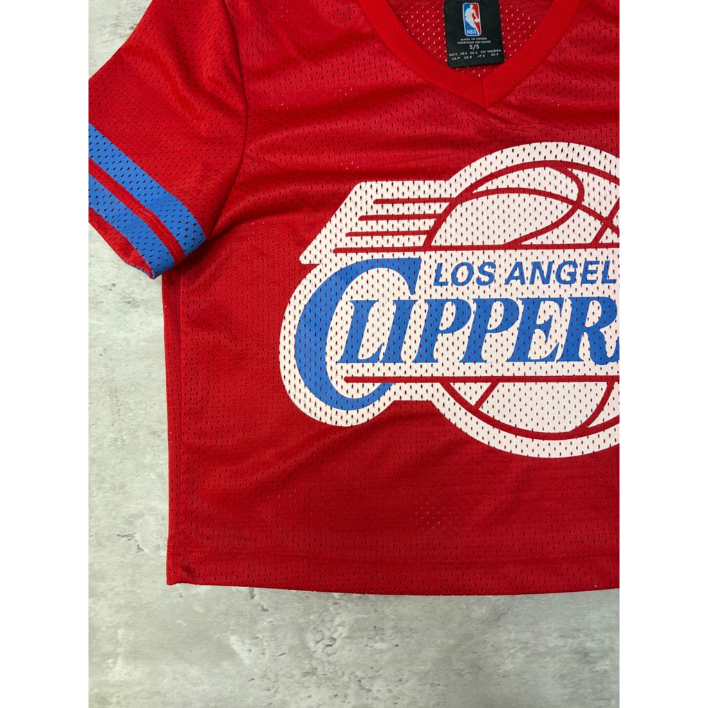 Vintage Womens Los Angeles Clippers NBA Graphic Logo Baby Jersey Size Small