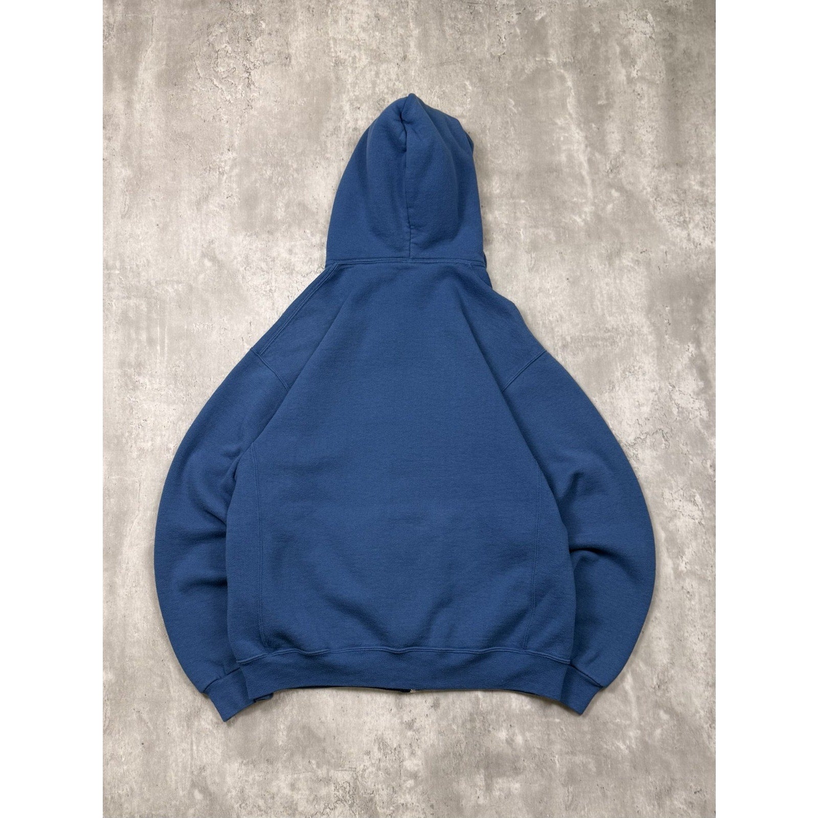 Vintage Russell Athletics Blank Hooded Full Zip Sweatshirt Size Large
