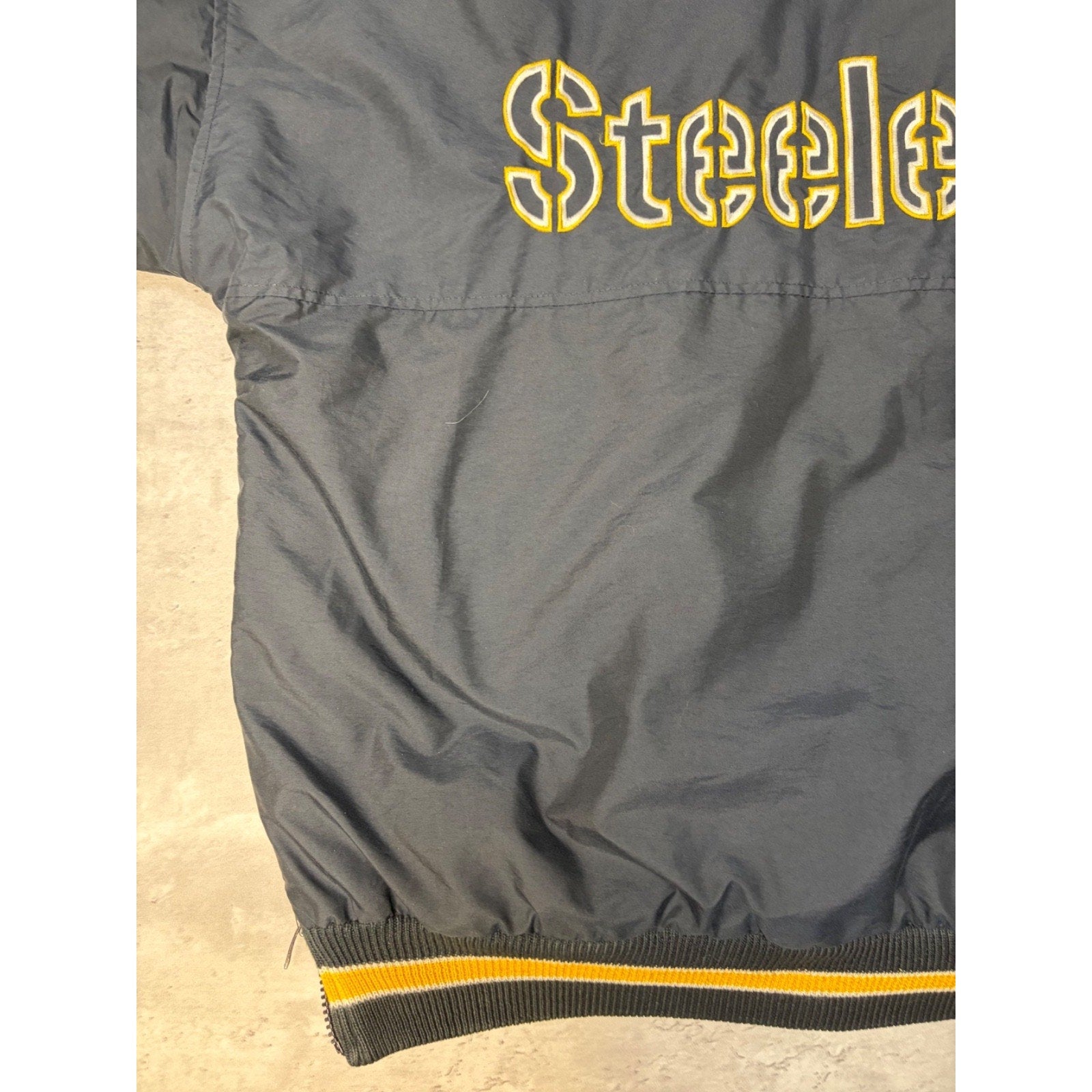 Vintage Pittsburgh Steelers NFL Insulated Starter Bomber Jacket Size