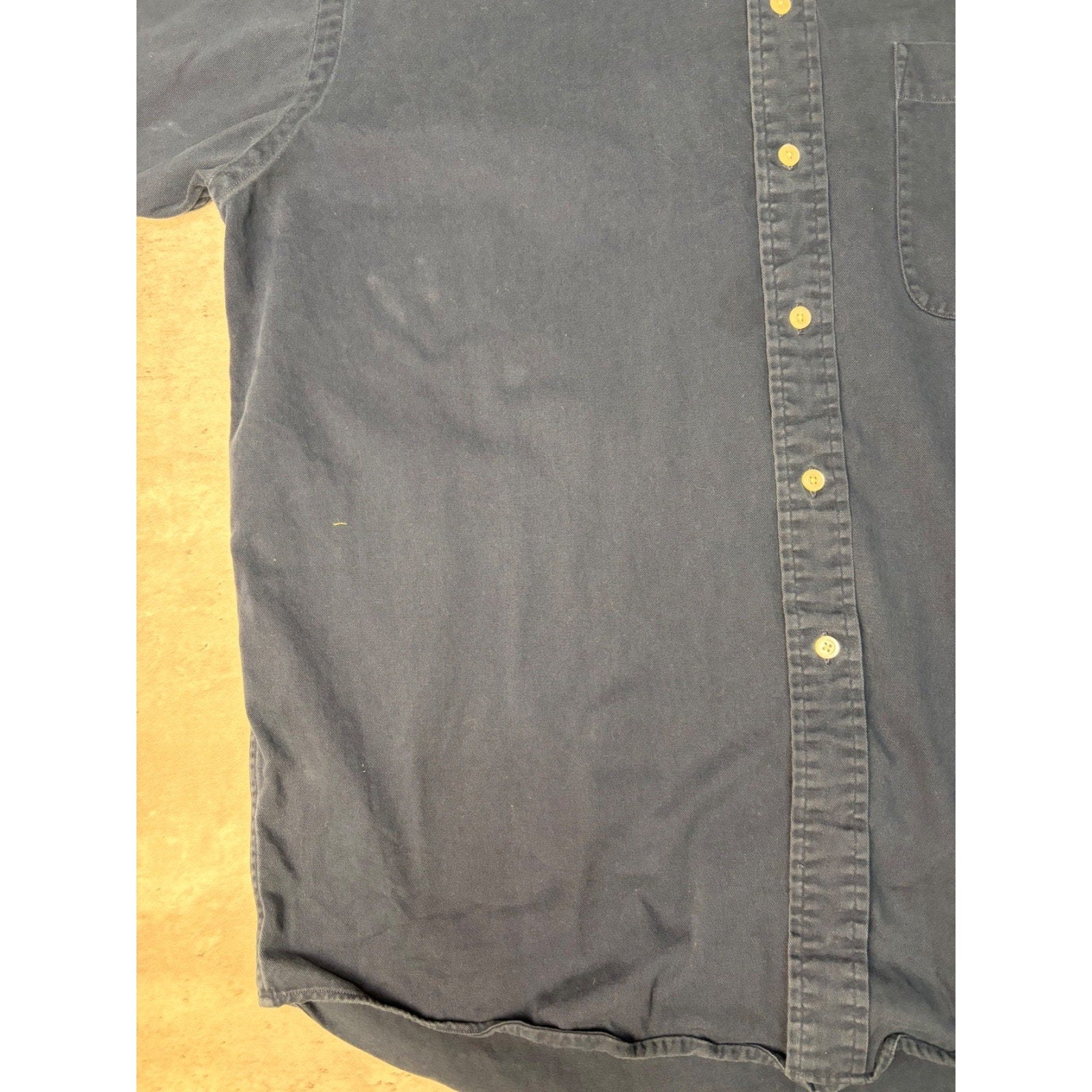 Vintage Nautica Embroidered Crest Long Sleeve Button Up Shirt Size Large