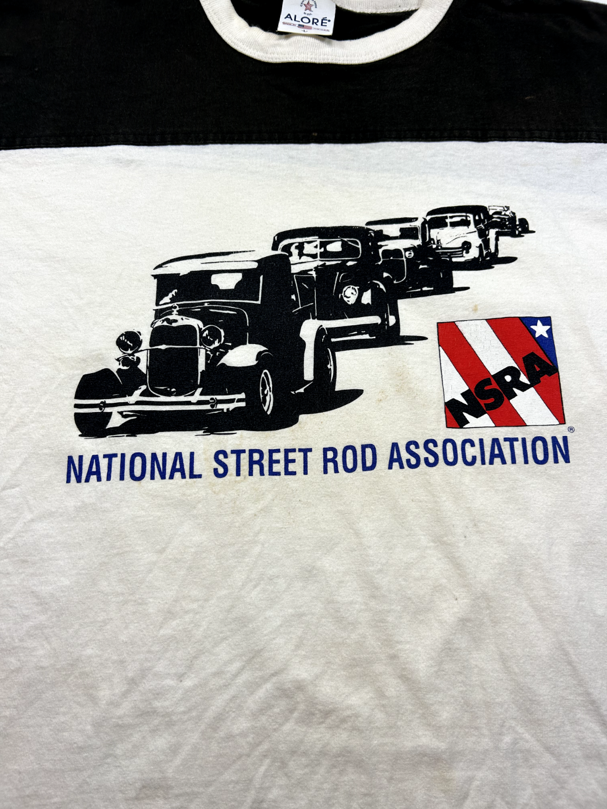 Vintage 80s/90s NSRA National Street Rod Association Jersey T-Shirt Size Large