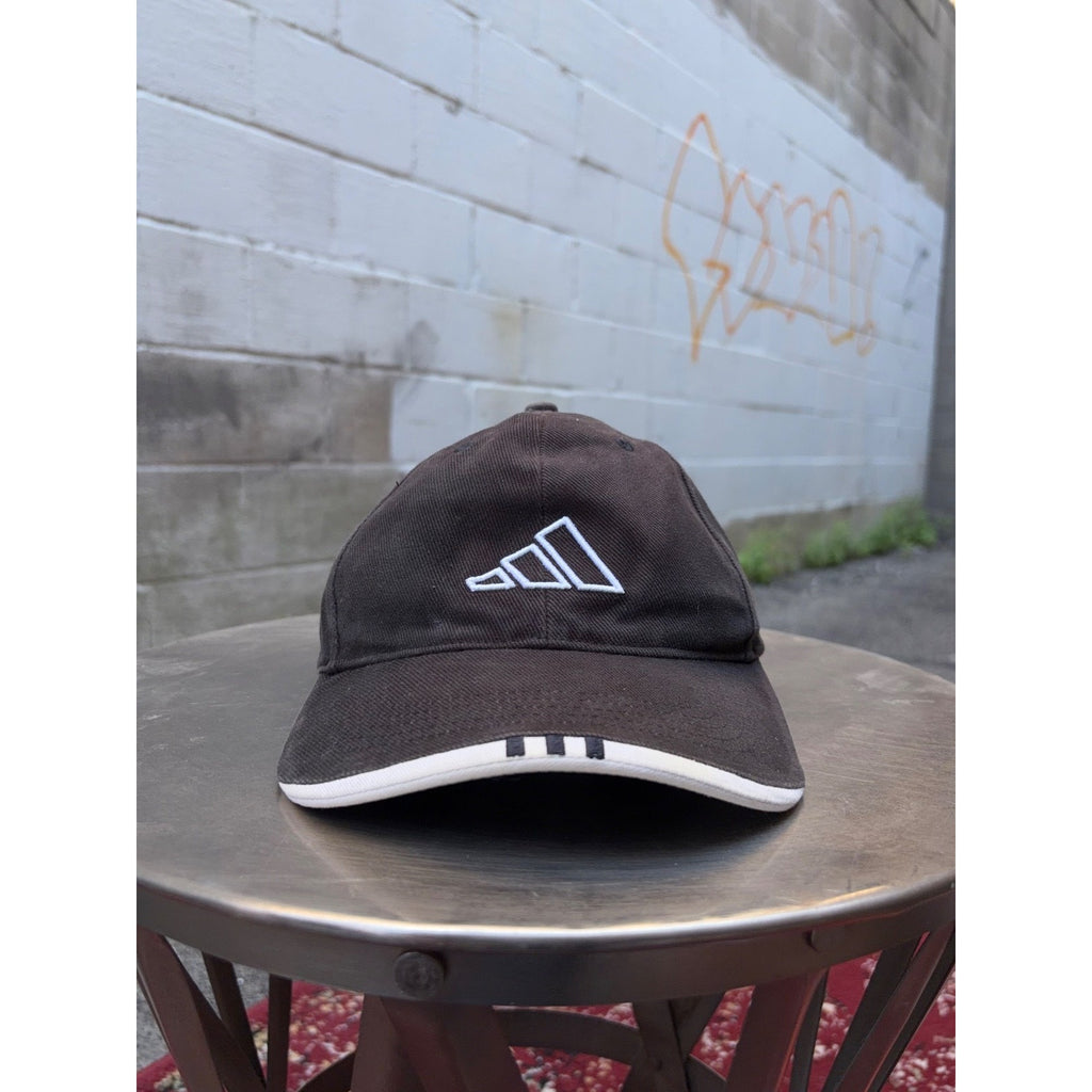 Vintage Adidas Embroidered Logo Strapback Hat OSFA