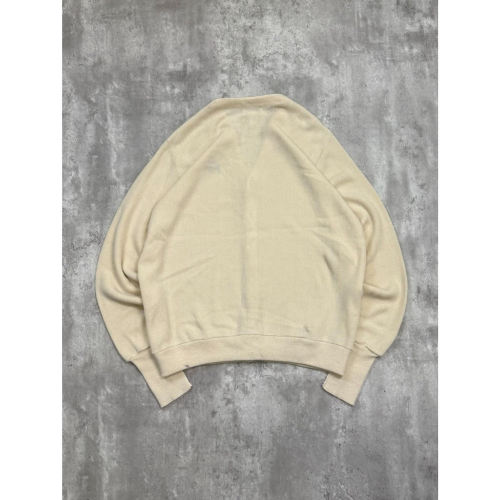 Vintage 80s/90s Izod Embroidered Crest Cardigan Knit Sweater Size XLT