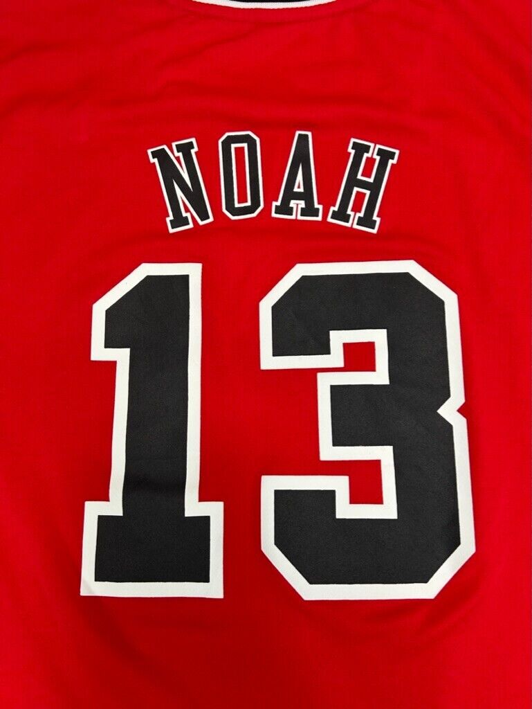 Joakim Noah #13 Chicago Bulls NBA Stitched Adidas Basketball Jersey Size XL Red