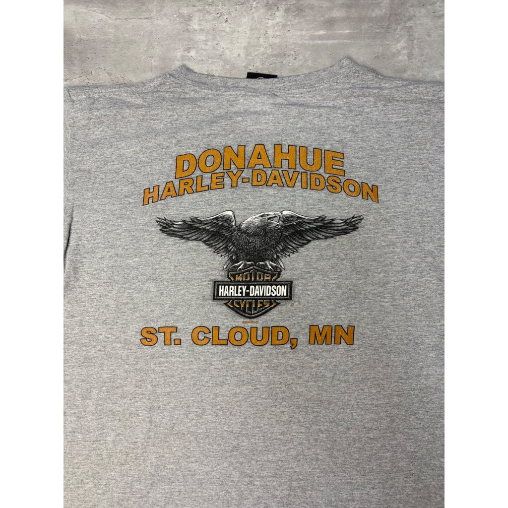 Vintage Harley Davidson Graphic Spellout Logo T-Shirt Size XL