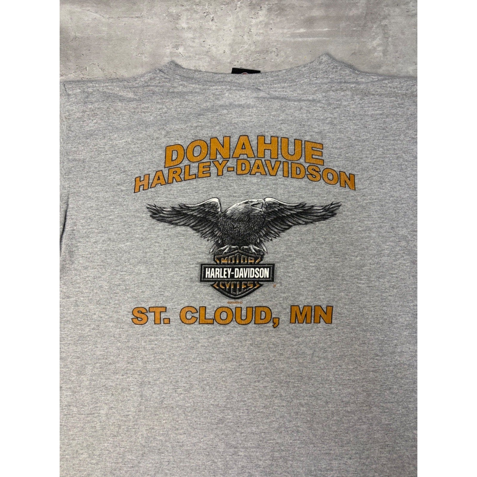 Vintage Harley Davidson Graphic Spellout Logo T-Shirt Size XL
