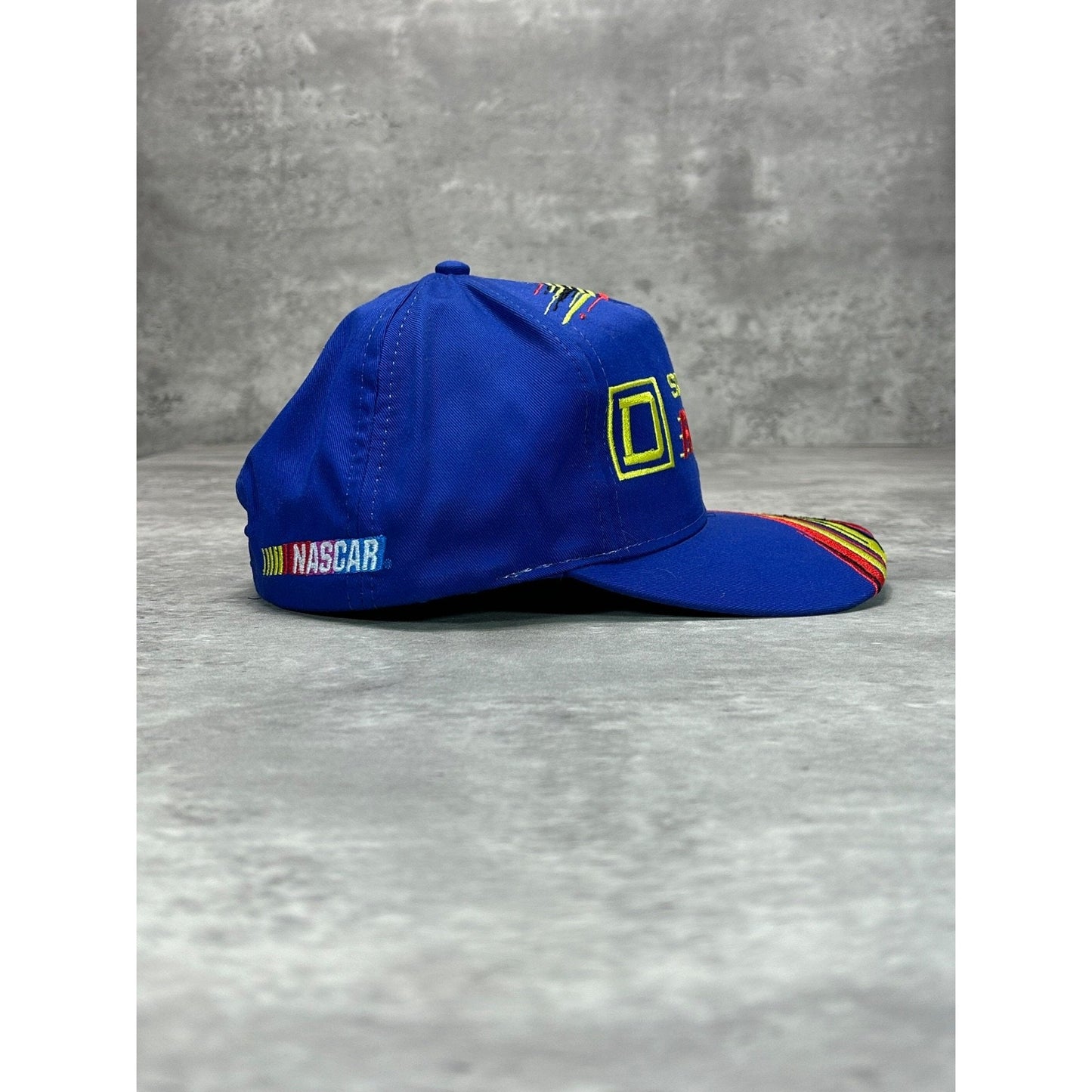 Vintage Square D Racing Embroidered Spellout Logo Snapback Hat OSFA