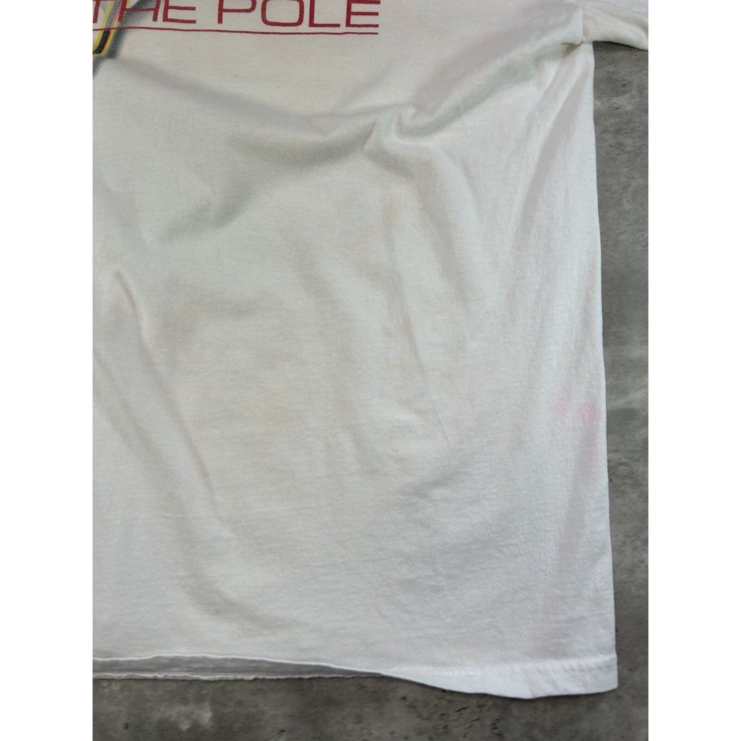 Vintage 1998 Derrike Cope #30 Nascar On The Pole Graphic T-Shirt Size XL White