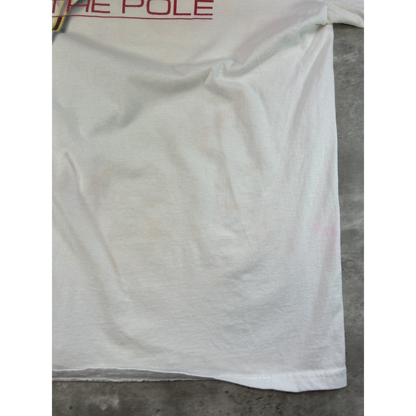Vintage 1998 Derrike Cope #30 Nascar On The Pole Graphic T-Shirt Size XL White