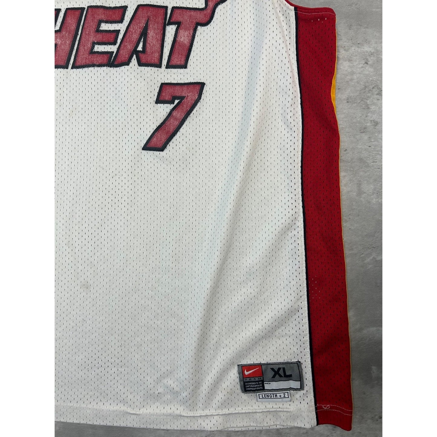 Vintage Lamar Odom #7 Miami Heat NBA Nike Basketball Jersey Size XL