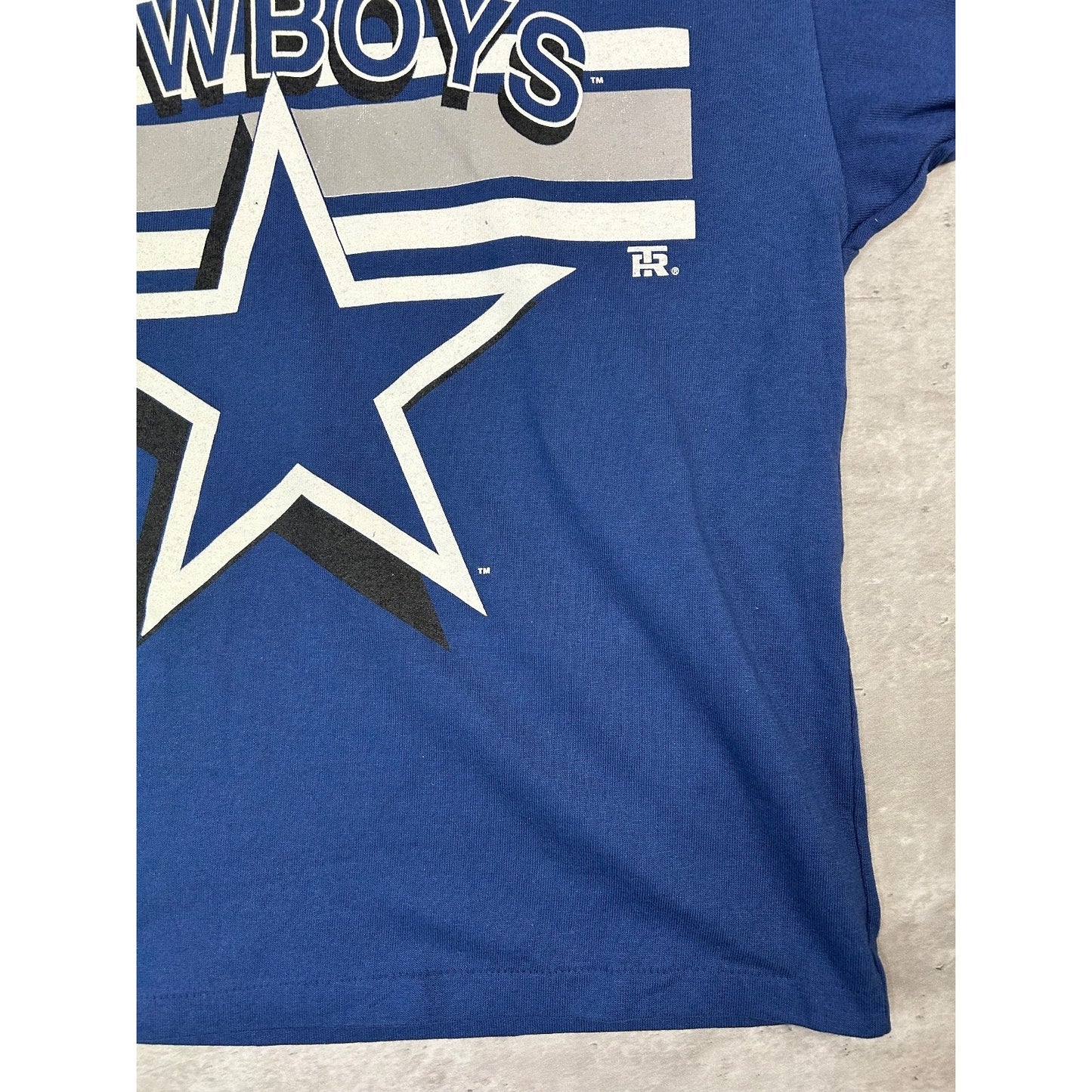 Vintage 90s Dallas Cowboys NFL Graphic Spellout Logo Jersey Size Large