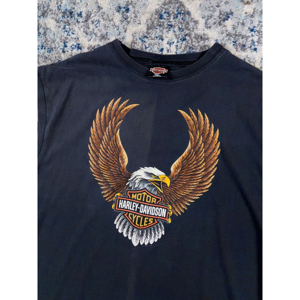 Vintage 1995 Harley Davidson Eagle Graphic Sleeveless T-Shirt Size 2XL